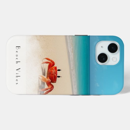 Beach Vibes - iPhone 15 Case 1 Crab (Rückseite (Horizontal))