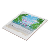 Beach Vibes Keramik Tile Fliese (Seite)
