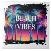 Beach Vibes Keramik Tile Fliese (Vorderseite)