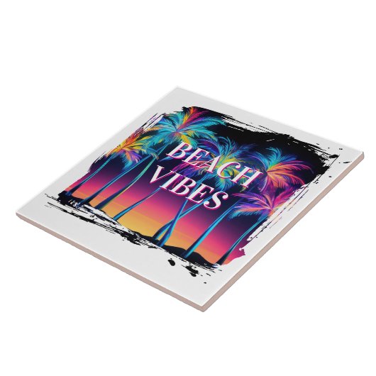 Beach Vibes Keramik Tile Fliese (Seite)