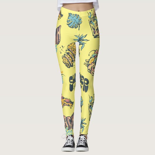 Beach Vibes Leggings (Vorderseite)