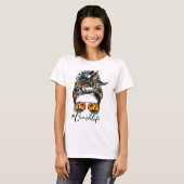 Beach Vibes Messy Bun Sonnenbrillen Sommer Lover T-Shirt (Vorne ganz)