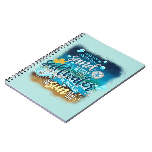 Beach Vibes Notizblock (Linke Seite)