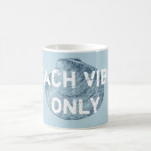 Beach Vibes nur Not leidende Hütte Holz Lumbar P Kaffeetasse (Mittel)