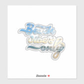 Beach Vibes nur Typografie Aufkleber (Blatt)