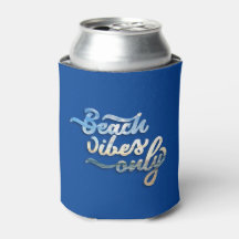 Beach Vibes nur Typografie Dunkelblau