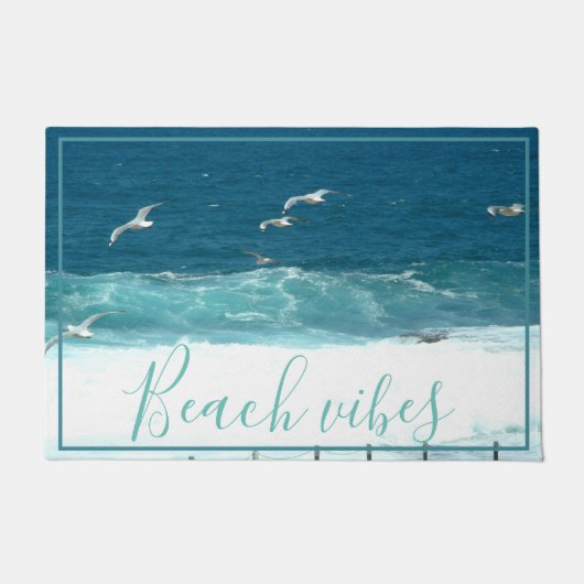 Beach Vibes Ocean Waves Door Mat Fußmatte (Vorderseite)