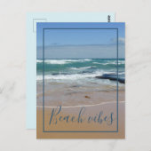 Beach Vibes Ocean Waves Postkarte (Vorne/Hinten)