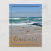 Beach Vibes Ocean Waves Postkarte (Vorderseite)