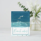 Beach Vibes Ocean Waves Postkarte (Stehend Vorderseite)