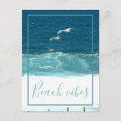 Beach Vibes Ocean Waves Postkarte (Vorderseite)