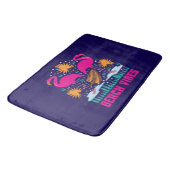 Beach Vibes Pink Flamingos-19501 Badematte (Schrägansicht)