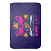 Beach Vibes Pink Flamingos-19501 Badematte (Vorderseite Vertikal)