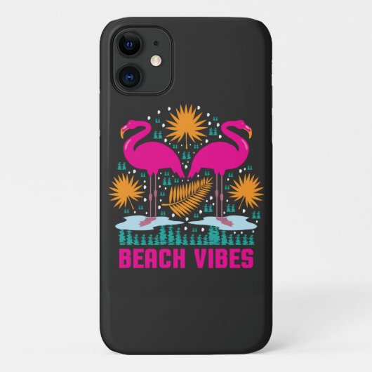 Beach Vibes Pink Flamingos-19501 Case-Mate iPhone Hülle (Rückseite)