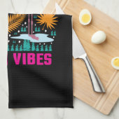 Beach Vibes Pink Flamingos-19501 Geschirrtuch (Viertel Falte)