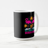Beach Vibes Pink Flamingos-19501 Kaffeetasse (VorderseiteRechts)