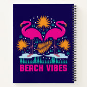 Beach Vibes Pink Flamingos-19501 Notizblock (Rückseite)