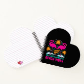 Beach Vibes Pink Flamingos-19501 Notizblock (Innenseite)