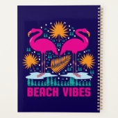 Beach Vibes Pink Flamingos-19501 Planer (Rückseite)