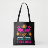 Beach Vibes Pink Flamingos-19501 Tasche (Vorderseite)