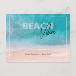 Beach Vibes Postcard Zuhause Postkarte