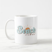 Beach Vibes Retro Summer Sun Kitchen Kaffeetasse (Links)