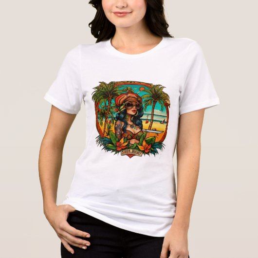 Beach Vibes: Sailor Jerry unique women T - Shirt (Vorderseite)