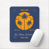 Beach Vibes San Diego Mousepad (Mit Mouse)