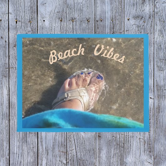 Beach Vibes Sandal und Surf Doormat Fußmatte