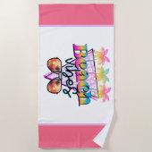 Beach Vibes Strandtuch (Vorderseite)