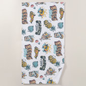 Beach Vibes Strandtuch (Vorderseite)