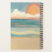 Beach Vibes Summer Glamour Girl in Sonnenbrille Notizblock (Rückseite)