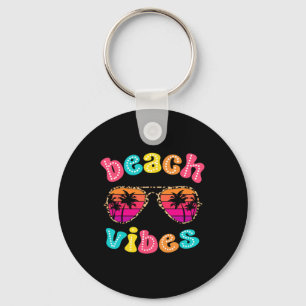 Beach Vibes Summer Sungles Retro Niedlich Girl Wom Schlüsselanhänger
