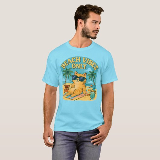 Beach Vibes T-Shirt - Cool Summer Design (Vorne ganz)