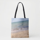 Beach Vibes Tote Bag - "It's Beach Time" & "Enjoy" Tasche (Vorderseite)