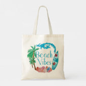 Beach Vibes Tote Bag Tragetasche (Rückseite)