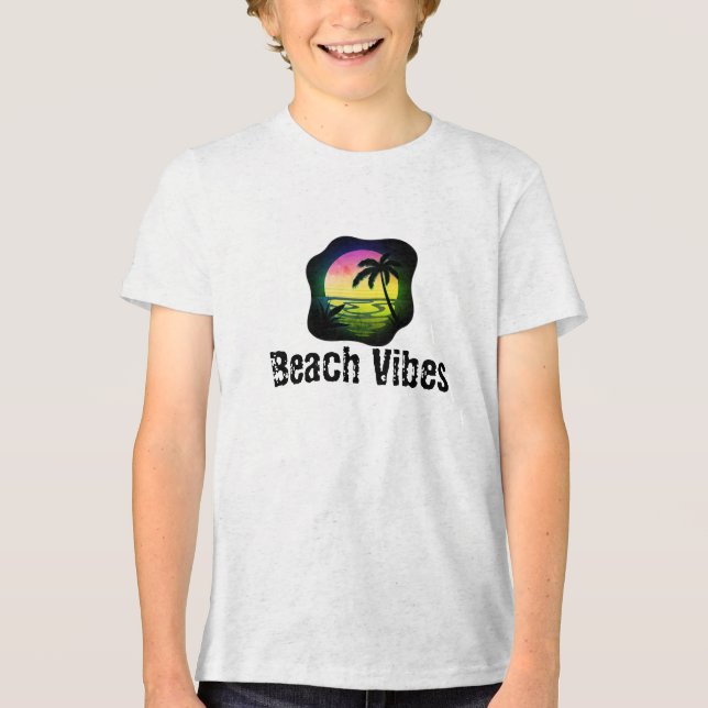 Beach Vibes Tri-Blend Shirt (Vorderseite)