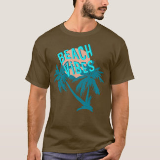 Beach Vibes Tropical Retro Palmen Trees Sun Halfto T-Shirt