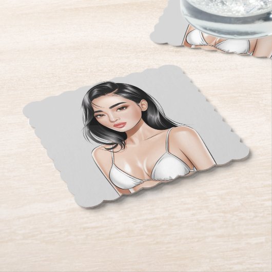 Beach Vibes Untersetzer (angewinkelt)