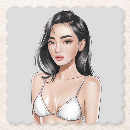 Beach Vibes Untersetzer (Vorderseite)