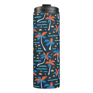 Beach Vibes: Vintage hawaiianische Eleganz. Thermosbecher
