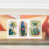 Beach Vibes Vinyl Stickers Etiketten (Befestigt)
