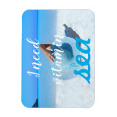 Beach View // I Need Vitamin Sea Magnet (Vertikal)