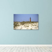 Beach View Ponce Inlet Leuchtturm Wrapped Canva Leinwanddruck (Insitu (Holzboden))