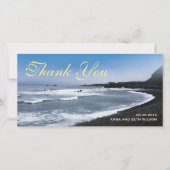 Beach View Vielen Dank Foto Card Dankeskarte (Vorderseite)