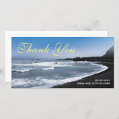 Beach View Vielen Dank Foto Card Dankeskarte (Vorne/Hinten)