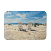 Beach Viewing Chairs Bath Mat Badematte (Vorderseite)
