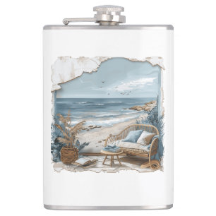 Beach Vision - Fenster "Beach View" Flachmann