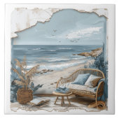 Beach Vision - Fenster "Beach View" Fliese (Vorderseite)