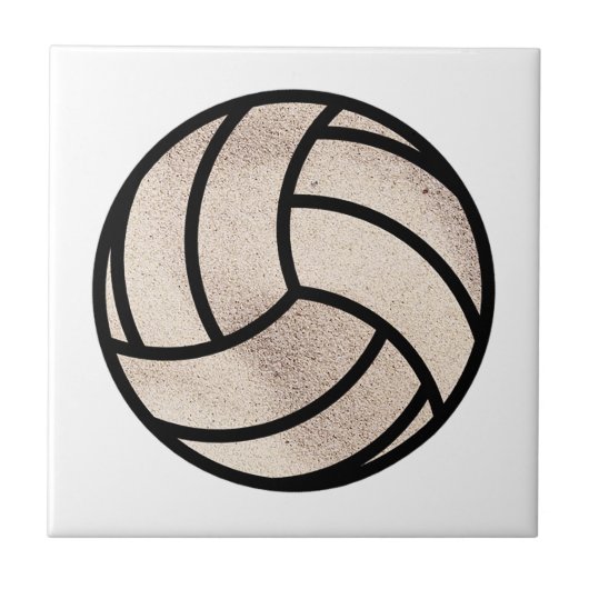 Beach Volley Ball Fliese (Vorderseite)